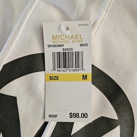 Michael Kors White Hoody size M - Picture 5 of 5